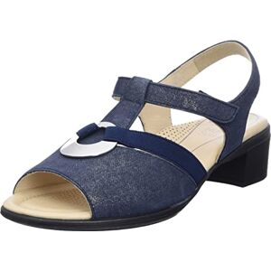 ARA Femme Lugano Sandale, Bleu, 40 EU Large - Publicité