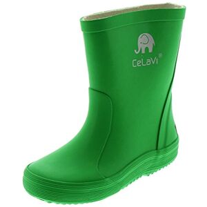 CeLaVi Basic Wellies-Solid Botte de Pluie, Green, 34 EU - Publicité