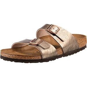 Birkenstock Femme Sandales Sydney Birko-Flor Graceful Taupe, 40 EU Étroit - Publicité