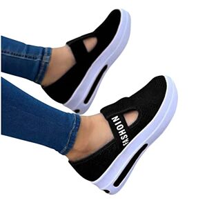 NUSGEAR 223 Chaussures d'affaires Confortables pour Femmes Chaussures Femmes Chaussures Plates décontractées Femmes Slip on Chaussures De Loisirs Chaussures Grande Taille - Publicité