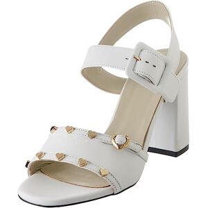 Love Moschino Femme JA16378G0GIA0 Sandales tactiles, Blanc, 41 EU - Publicité