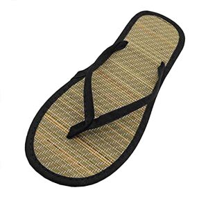 Generic Sandales pour femme Tongs à strass Confortables En rotin Antidérapantes En similicuir Pour femme, Noir , 39 EU, - Publicité