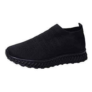 ZEZKT Chaussures de Sécurité Femme Chaussure De Sport Femme A La Mode Baskets à Compensés Pour femmes Mode Air Running Course Chaussures sans Lacet Ete Outdoor Casual Mesh Respirant Confort Sneakers 36-43EU - Publicité