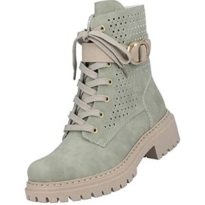 Rieker Femme 72614 Bottes à Lacets, Vert, 36 EU Étroit - Publicité