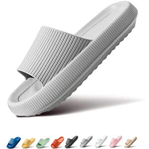 Sumvov Pantoufles Femme Cozislides Original Femme Super Doux Antidérapant Tongs Femme Homme Cozy Slides Original - Publicité