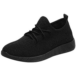 Alaso Tennis en Mesh à Enfiler Femme, Été Automne Chaussures Plates Souple Baskets Comfort Tissu Décontracté Sportswear Sneakers Flats Pas Cher - Publicité