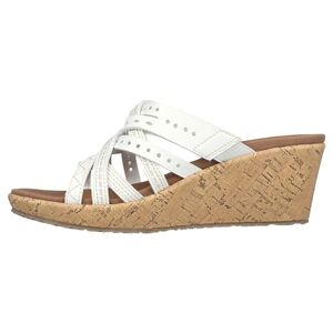 Skechers Femme Hot Spring Ressort Chaud Beverlee, Duraleather Blanc, 42 EU - Publicité