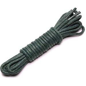 Jamron 2.5mm Épais Rond Lacets Shoelaces pour Bottes de Baskets Chaussures Habillées 11 Couleurs Longueur-150 CM Vert - Publicité