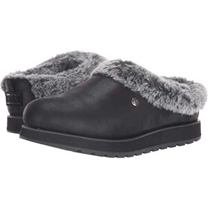 Skechers Keepsakes-R E M, Chaussons Femme, Noir (Black Micro Leather/Faux Fur Line Blk) , 37 EU ( 4 UK ) - Publicité