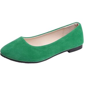 Aoklidil Ballerines pour femme Chaussures plates tendance pour femme Chaussures simples décontractées Couleur unie Rondes Confortables Chaussures plates décontractées, A2 vert menthe, 36 - Publicité