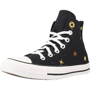 Converse Femme Chuck Taylor All Star Sneaker, Black/Thriftshop Yellow/Golden Sundial, 38 EU - Publicité
