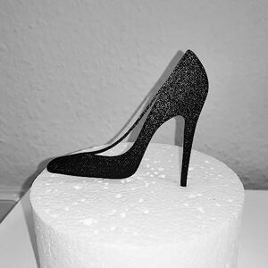 lrsweetdesign Chaussures Escarpins à talons hauts pour décoration de gâteau d'anniversaire Noir - Publicité