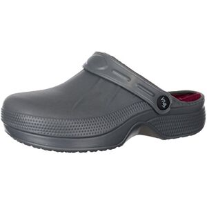 Brandsseller Sabots pour femme, chaussures de jardin, pantoufles d'hiver/d'été, disponibles en doublés et non doublés, Anthracite, bordeaux., 40 EU - Publicité