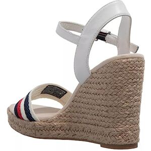 Tommy Hilfiger Femme Corporate Wedge  Espadrilles compensées, Blanc (Ecru), 38 EU - Publicité