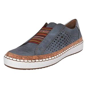 Susenstone Basket Femme De Course Pas Cher Round Toe Slip-on Respirant Mode Tendance Chaussures Plates Baskets Basses Sneakers - Publicité