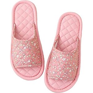 SJTJSPX Pantoufle Invités Non Jetables Pantoufle Voyage Antidérapantes Chaussons Intérieur en Coton Epais Pantoufles de Hotel Spa Chaussures de Maison Chausson Invité Lavable pour Femme Homme - Publicité