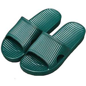 APIKA Pantoufles Antidérapantes pour Femmes Et Hommes Usage Intérieur Usage Extérieur Bain Sandal Soft Foam Sole Chaussures De Piscine Maison Accueil Slide(Vert Fonce,38/39 EU) - Publicité
