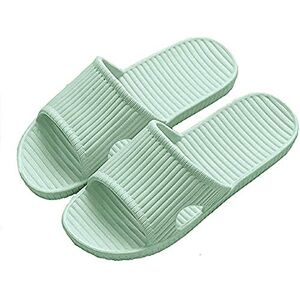 APIKA Pantoufles Antidérapantes pour Femmes Et Hommes Usage Intérieur Usage Extérieur Bain Sandal Soft Foam Sole Chaussures De Piscine Maison Accueil Slide(Vert,38/39 EU) - Publicité