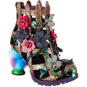 Irregular Choice Femme clôture de Jardin Bottine, Noir/Multicolore, 39 EU - Publicité