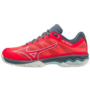 Chaussures de tennis pour femmes Mizuno Wave Exceed Light AC - fiery coral 2/white/china blue corail 42 female - Publicité