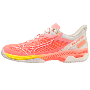 Chaussures de tennis pour femmes Mizuno Wave Exceed Tour 5 CC - candy coral/snow white/neon flame orange 40,5 female - Publicité