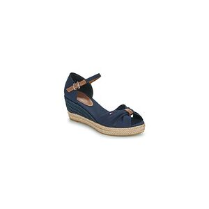 Espadrilles Tommy Hilfiger BASIC OPEN TOE MID WEDGE Marine 37,38,39,40,41 femmes - Publicité