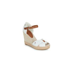 Espadrilles Tommy Hilfiger BASIC OPEN TOE HIGH WEDGE Blanc 36,38,39,41 femmes - Publicité