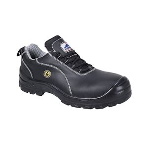Portwest - Chaussures de sécurité basses en cuir et composite S1 ESD Noir Taille 3737