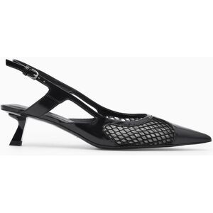 ESCARPINS SLINGBACK POINTUS PETIT TALON MESH NOIR 41 female - Publicité