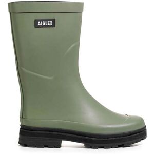 Aigle Mid Rain - Bottes de pluie femme Olivine 37 - Publicité