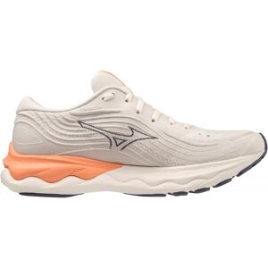 Mizuno Wave Skyrise 4 - Chaussures running femme Snow White / Nightshadow Blue / Coral Reef 38 - Publicité