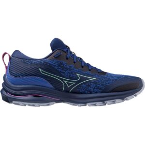 Mizuno Wave Rider TT - Chaussures running femme Blue Depths / Beveled Glass / Wild Orchid 38 - Publicité