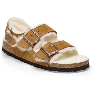 Birkenstock Milano Shearling Suede Leather - Sandales d'hiver Mink 41 - Étroit - Publicité