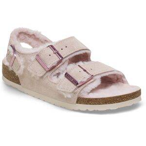 Birkenstock Milano Shearling Suede Leather - Sandales d'hiver Light Rose 37 - Normal - Publicité