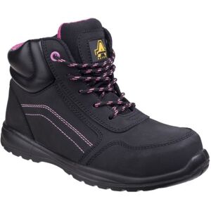 Amblers - Chaussures de sécurité avec zip latéral LYDIA - Femme (36 FR) (Noir) - UTFS4737 Noir - Publicité