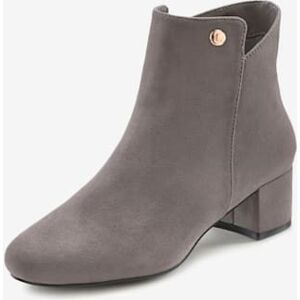 Bottines talon bottier confortable - LASCANA - gris clair GRIS CLAIR 38 - Publicité