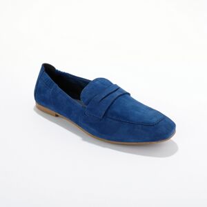 Mocassins croute de cuir - BlancheporteLe mocassin revient sur le devant de la scene cette saison, sublime par un cuir velours exquis... Bien pense, ce modele mise sur le maintien optimal d'un elastique au dos et sur le confort d'une semelle sur mousse. V