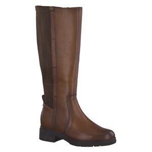 Bottes hautes cuir - speciales mollet large - 40 - Marron - TamarisVoila une paire de bottes cavalieres Tamaris®, classiques par excellence, qui se marieront a toutes vos tenues chics ou decontractees ! Avec elles, vous ne ferez pas de faux pas de style t