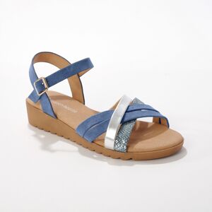 Sandales multibrides - bleu - Blancheporte Bleu 40