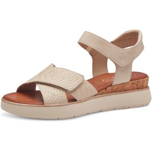 Sandales compensées brides scratchées - 38 - Beige - TamarisPieds sublimés et silhouette élancée, voilà la promesse de cette paire de sandales compensées de la marque Tamaris Comfort®. Elle mixe confort du cuir, fantaisie de la semelle compensée et brides - Publicité