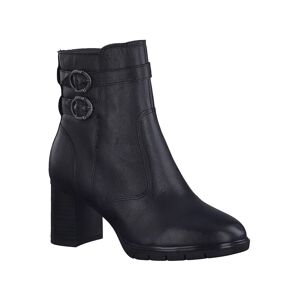Tamaris Boots à boucles dessus cuir - largeur confort - Tamaris Noir 41