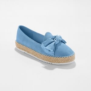 Blancheporte Mocassins espadrilles noeud à semelle corde crantée - Blancheporte Bleu 40