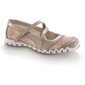 Blancheporte Ballerines de sport scratchées ultra-souples - BlancheporteSportives et féminines, ces ballerines faciles à enfiler vous apporteront un confort à toute épreuve grâce à leur semelle crantée ultra souple !37Taupe