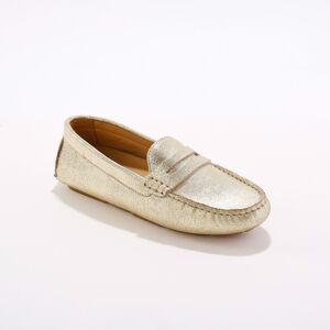 Mocassins en cuir lisse - BlancheporteGages de confort, de qualite et de feminite, les mocassins ont toujours tout bon côte style. Encore plus quand ils se declinent en argente, la couleur de la saison qui donne du caractere au look masculin-feminin.37Or