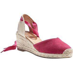 Sandales compensees corde avec liens a nouer - Blancheporte Rose 40