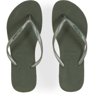 Havaianas Slim Logo Metallic kaki 35/36 femme