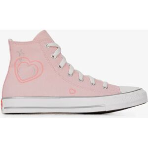 Converse Chuck Taylor All Star Hi Valentine rose/blanc 36 femme - Publicité