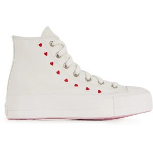 Converse Chuck Taylor All Star Lift Hi Crafted Wi blanc/rouge 39 femme - Publicité