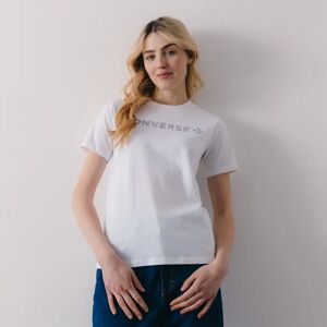 Converse Tee Shirt Wordmark blanc xs femme