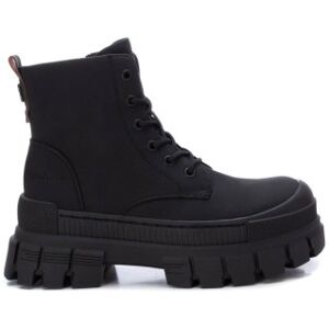 Refresh pour femme. 171348 Bottines 171348 noires -hauteur de la plateforme : 7cm- (40), 5 à 8 cm, Lacets, Fermeture éclair, Casuel, Imitati - Publicité